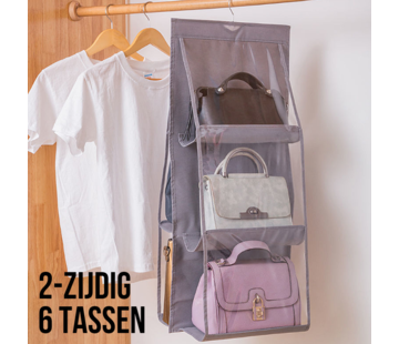 Allernieuwste.nl® Handtas KledingKast Opberger Organizer 90 x 35 cm - GRIJS