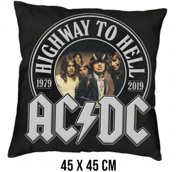 Allernieuwste.nl® Kussenhoes AC/DC Highway To Hell - 45x45cm