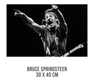 Allernieuwste.nl® Canvas Schilderij Bruce Springsteen In Concert - 30 x 45cm