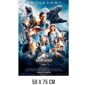 Allernieuwste.nl® Canvas Schilderij Jurassic World: Dominion - 50 x 75 cm