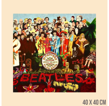 Allernieuwste.nl® Canvas Schilderij Sgt. Pepper's Lonely Hearts Club Band - 40 x 40cm