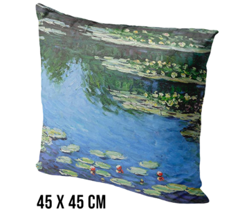 Allernieuwste.nl® Kussenhoes Waterlelies van Claude Monet - 45x45cm