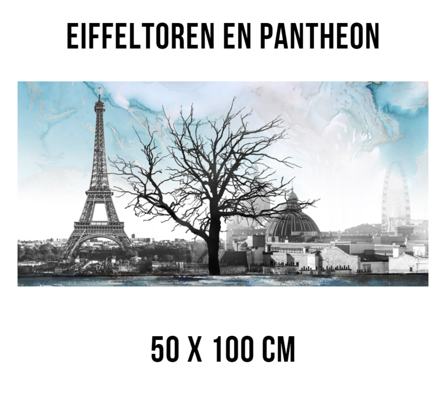 Eenvoudige Zwarte Tekening Van De Eiffeltoren Parijs Vector Illustratie