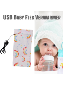 Allernieuwste.nl® USB Baby Fles Verwarmer - Zon en Wolken
