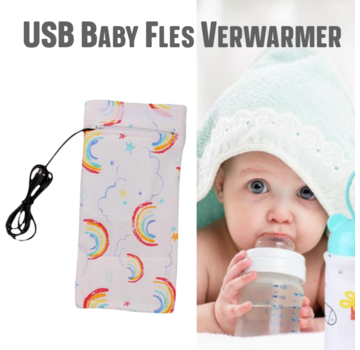 Allernieuwste.nl® USB Baby Fles Verwarmer - Zon en Wolken