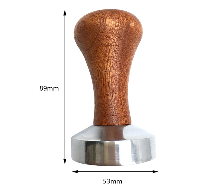 Allernieuwste Koffie Tamper Koffieverdeler 53mm - Hout en Aluminium - Barista Espresso Leveler Koffie Verdeler - 53 mm