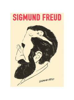 Allernieuwste.nl® Canvas Schilderij Sigmund Freud What's On A Man's Mind - 30x40cm