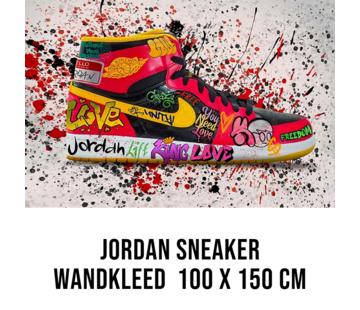 Allernieuwste.nl® Wandkleed Jordan Sneaker - 150x100cm