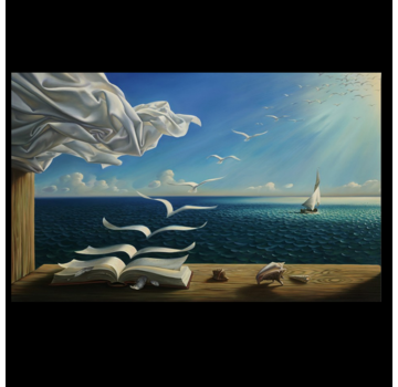 Allernieuwste.nl® Canvas Schilderij Vladimir Kush: Diary of Discoveries - 60 x 90 cm