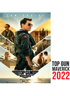 Allernieuwste.nl® Canvas Schilderij Top Gun Maverick 2022 -  50 x 70 cm