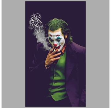 Allernieuwste.nl® Canvas Schilderij The Joker Movie - 60 x 100 cm