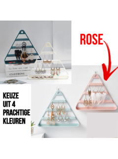 Allernieuwste.nl® Hangend en Staand Sieraden Organizer - Kunststof - ROSE