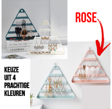 Allernieuwste.nl® Hangend en Staand Sieraden Organizer - Kunststof - ROSE