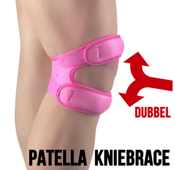 Allernieuwste.nl® 1x Dubbele Patellaband Kniepeesband - Roze