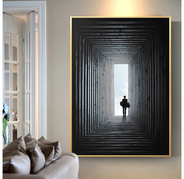 Allernieuwste.nl® Canvas Schilderij Eindelijk - 80 x 120 cm