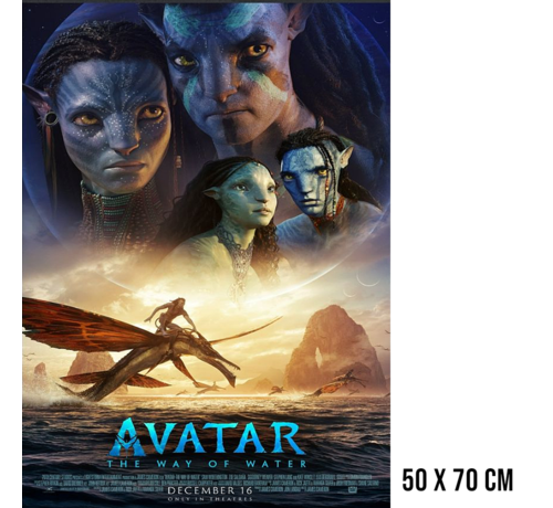 Allernieuwste.nl® Allernieuwste.nl® Canvas Schilderij Avatar: The Way of Water - Amerikaanse Speelfilm 2023 - kleur - 50 x 70 cm