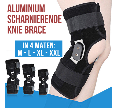 Allernieuwste.nl® Allernieuwste.nl® Scharnierende Knie Brace L - Orthopedische Kniebandage met Scharnier - Knieband - ZWART - Maat L