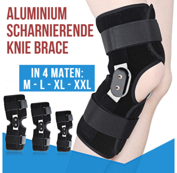 Allernieuwste.nl® Orthopedische Knie Brace met Scharnier - Maat XL - ZWART