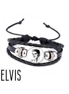 Allernieuwste.nl® Armband Elvis Presley met Handtekening - Unisex