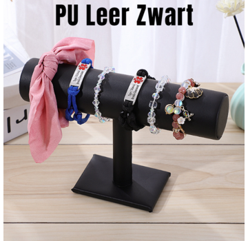 Allernieuwste.nl® 1-Laags Armband Display - 23.7 x 7 x 13.5 cm - PU Leer - Zwart