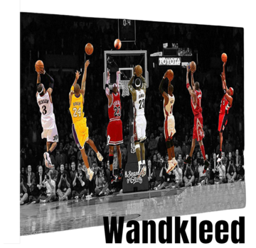 Allernieuwste.nl® Wandkleed Basketbal Wereld Toppers - 150 x 230 cm