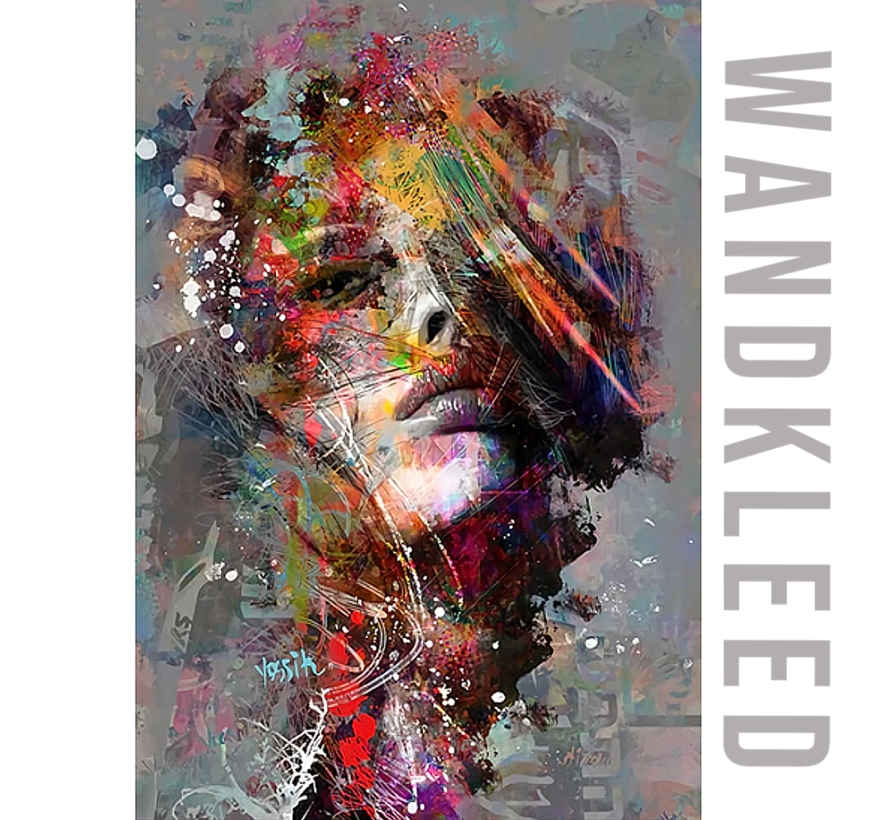 Allernieuwste.nl® Sterke Zelfstandige Vrouw Wandkleed Wandtapijt Wanddecoratie Muurkleed Tapestry - Abstract Graffiti - Kleur - 200 x 150 cm