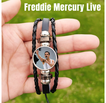 Allernieuwste.nl® Armband Freddie Mercury Queen LIVE - Unisex**