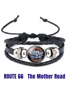 Allernieuwste.nl® Armband Route 66 America's Highway - Unisex**