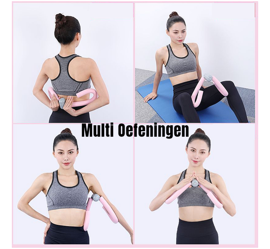 Allernieuwste.nl® Been Spier Trainer Clip Slanke Been Fitness Thuis Gym Dij Arm Borst Taille Trainer Apparatuur Home Gym thigh toner trainen - PAARS