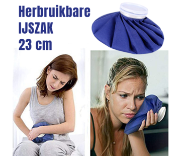 Allernieuwste.nl® IJszak Herbruikbaar voor Warme en Koude Therapie - Maat M - 23 cm - Blauw