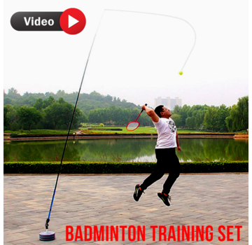 Allernieuwste.nl® Badminton Trainer Oefenapparaat incl. Racket en Shuttles