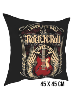 Allernieuwste.nl® Kussenhoes Rock'n Roll Retro - 45 x 45 cm