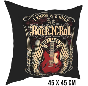 Allernieuwste.nl® Kussenhoes Rock'n Roll Retro - 45 x 45 cm