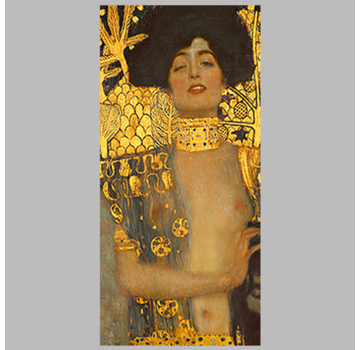 Allernieuwste.nl® Canvas Schilderij Gustav Klimt Judith En Holofernes of Judith I - 60 x 120 cm