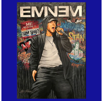 Allernieuwste.nl® Canvas Schilderij Rapper Eminem - 60 x 90 cm