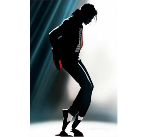 Allernieuwste.nl® Allernieuwste.nl® Canvas Schilderij Michael Jackson King of Pop - Zanger Songwriter Danser - Kleur - 50 x 70 cm