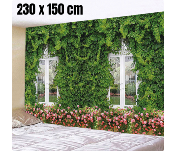 Allernieuwste.nl® Wandkleed  Droomhuis met Groen - 230 x 150 cm