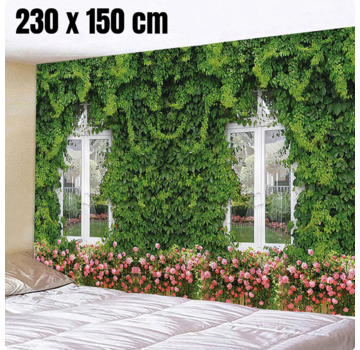 Allernieuwste.nl® Wandkleed  Droomhuis met Groen - 230 x 150 cm