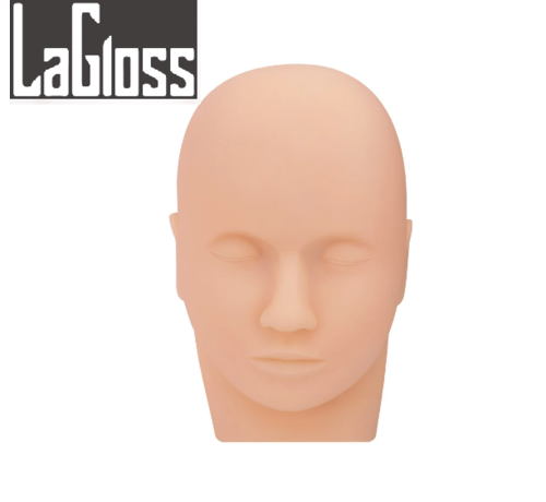 LaGloss® LaGloss® Realistisch Mannequin Oefenhoofd Voor Make-Up, Wenkbrauwen, Oogschaduw, Lippen, Wimperextensions - 23 x 10.5 x 9cm