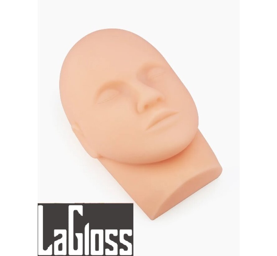 LaGloss® Realistisch Mannequin Oefenhoofd Voor Make-Up, Wenkbrauwen, Oogschaduw, Lippen, Wimperextensions - 23 x 10.5 x 9cm