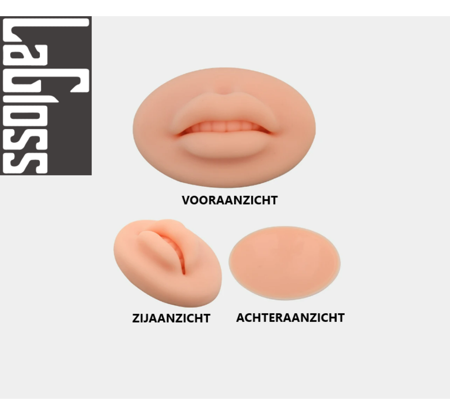 LaGloss® 3D Siliconen Lip - Lichte huidskleur - Make-up oefenhulp