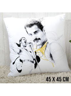 Allernieuwste.nl® Kussenhoes Freddie Mercury Queen - 45 x 45 cm