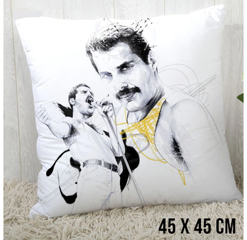 Allernieuwste.nl® Kussenhoes Freddie Mercury Queen - 45 x 45 cm