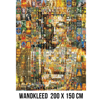 Allernieuwste.nl® Wandkleed NFT Boeddha Duizend Plaatjes - 200 x 150 cm