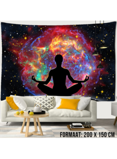 Allernieuwste.nl® Wandkleed Boeddha Yoga Meditatie 1 - 200 x 150 cm