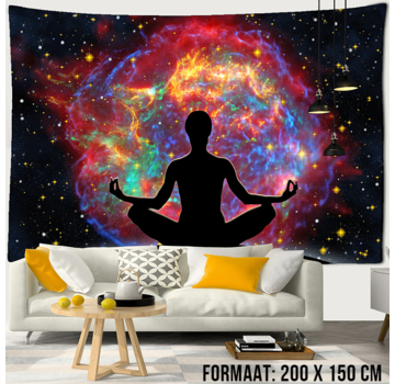 Allernieuwste.nl® Wandkleed Boeddha Yoga Meditatie 1 - 200 x 150 cm