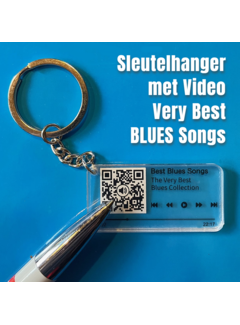 Allernieuwste.nl® QR Sleutelhanger BEST BLUES SONGS*