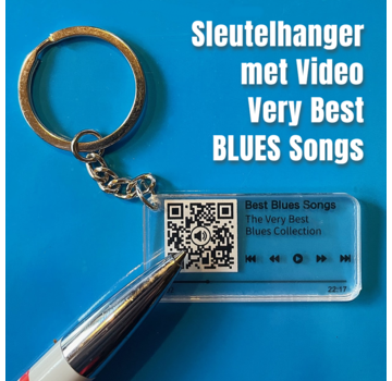 Allernieuwste.nl® QR Sleutelhanger BEST BLUES SONGS*