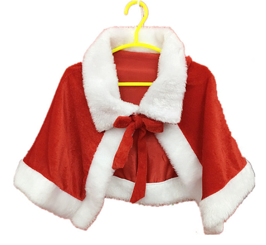 Allernieuwste.nl® Kerst Bolero Omslag Vestje - Kerstkleding Kerstmis Diner - Kerstfeest Kleding Voor Volwassenen - Rood Wit 75 x 40 cm