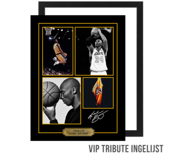 Allernieuwste.nl® Canvas Schilderij VIP Tribute Prof Basketballer Kobe Bryant - INGELIJST - 30 x 40 cm